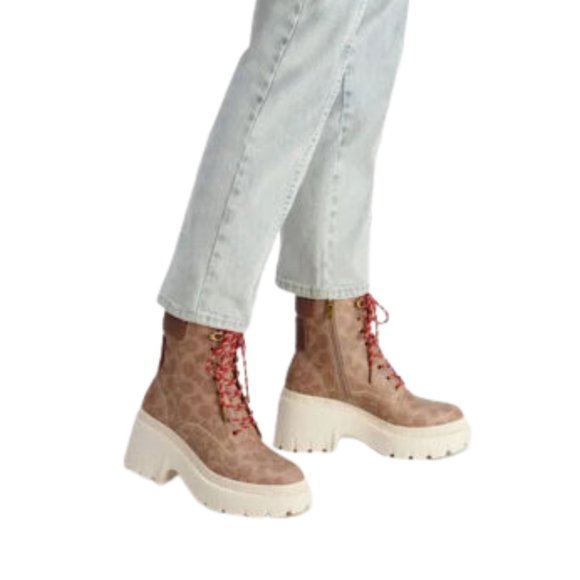 Coach Ainsely Bootie In Signature Canvas - Picture 5 of 5